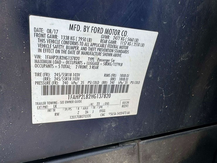 2017-ford-taurus-4-door-sedan-police-package-(132,339-miles)-image-15