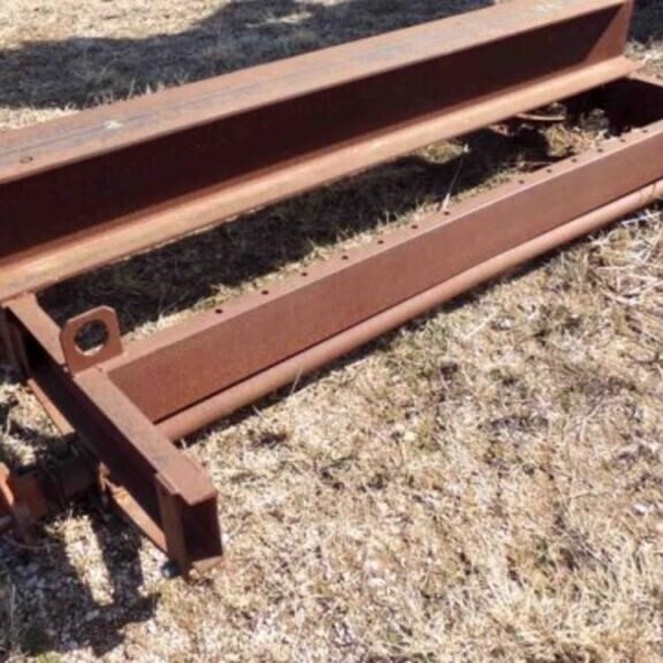 IRON 10" I BEAM, 2 AXLES, CHANNEL , 7' X 8'