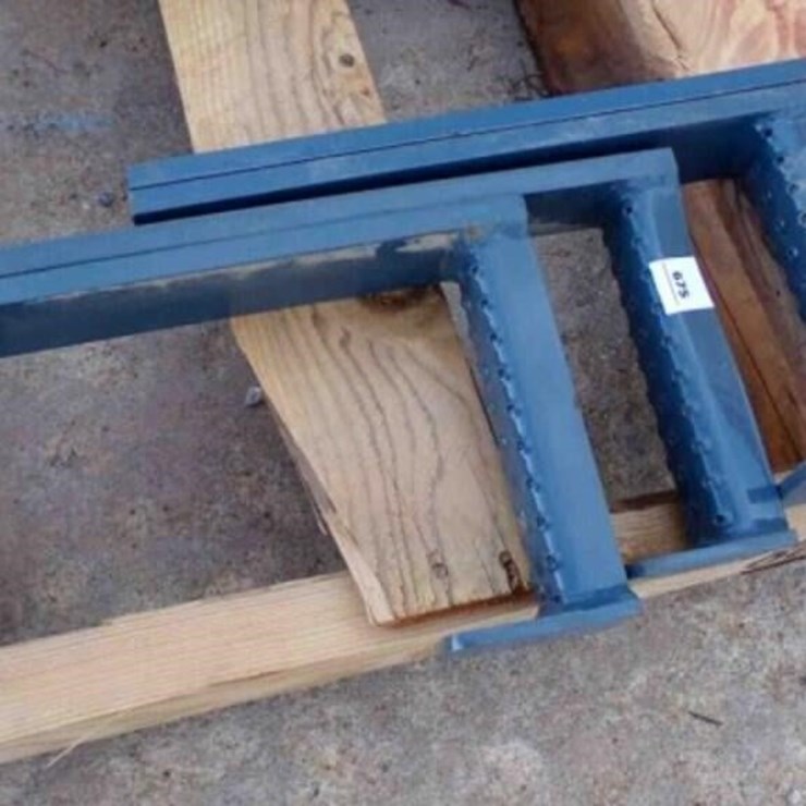 3 -METAL STEPS 8" WIDE X 15½ " TALL