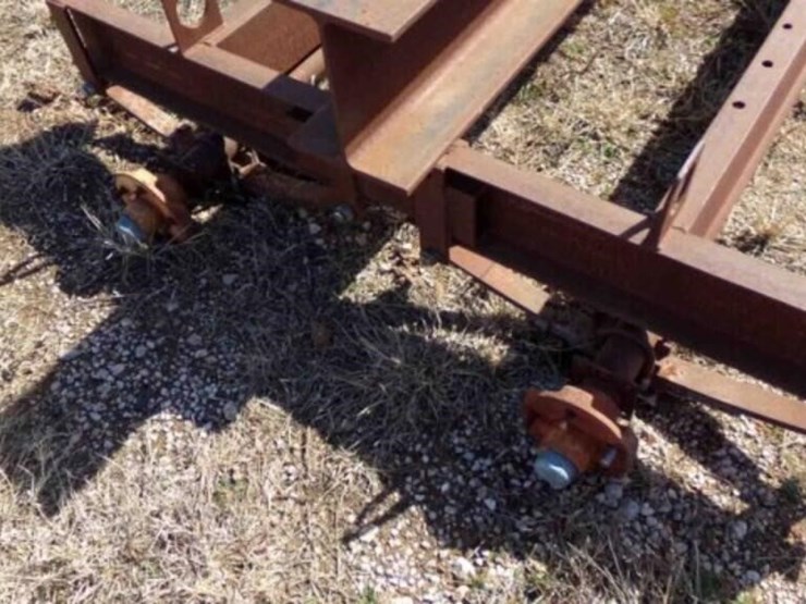 iron-10"-i-beam,-2-axles,-channel-,-7'-x-8'-image-2