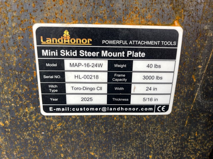 #5017-•-new-land-honor-mini-skid-steer-blank-plate-image-3
