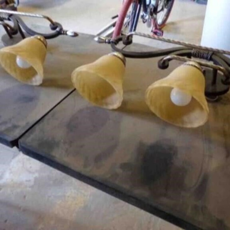 2 SETS OF 3 LAMPS, 30" WIDE