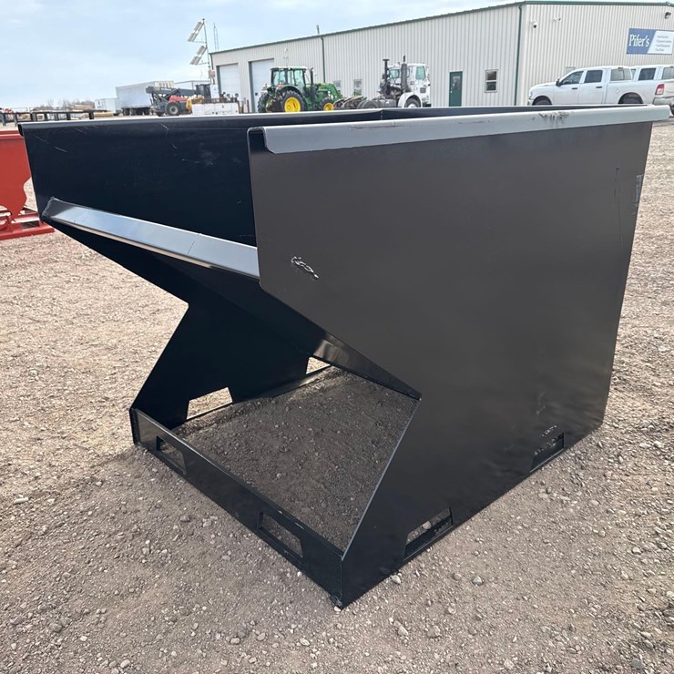 Skid Steer Hopper With Fork Pockets