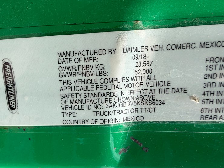 #40990-•-2019-freightliner-cascadia-s/a-daycab-truck-tractor-vin:-3akjgbdv5ksks6034-image-73