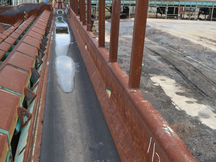 30"x78'-log-belt-conveyor-w/-back-stops-w/-steel-support-no-dirve-image-4