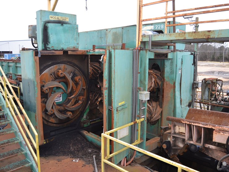 1997-nicholson-a7--rig-debarker-27"-ring-w-100hp-motor-on-ring-w/-60-hp-motor-on-drive-sprockets-sn#6843-image-1