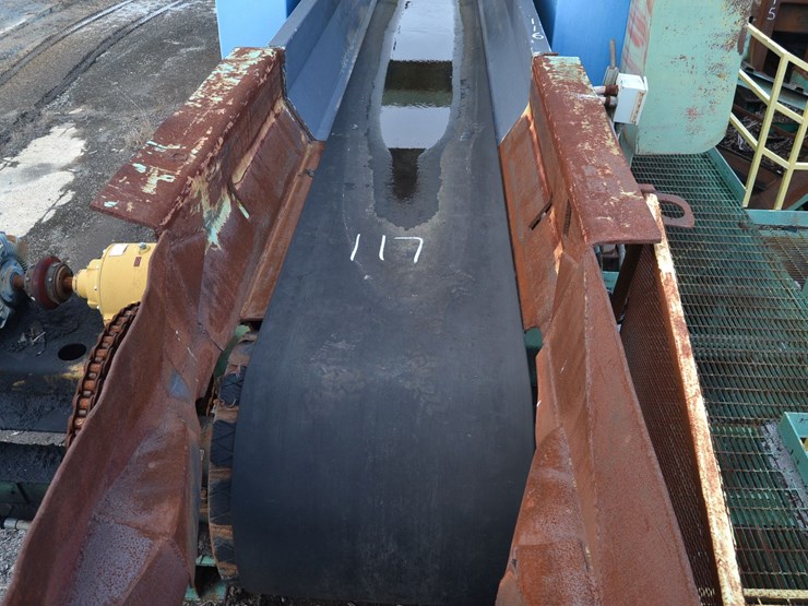 30"x78'-log-belt-conveyor-w/-back-stops-w/-steel-support-no-dirve-image-2