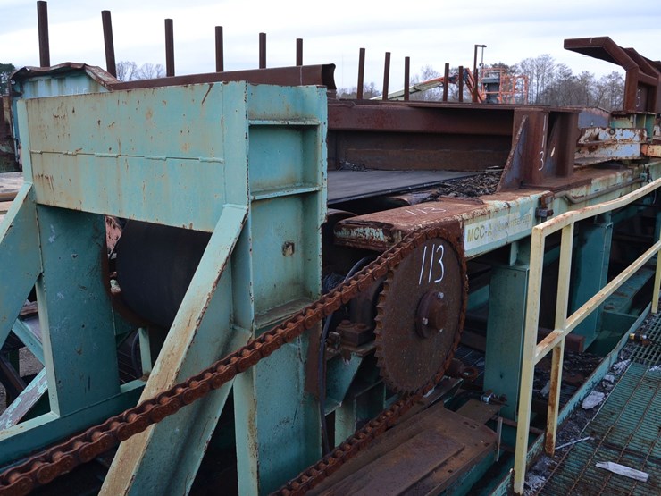 34"x64'-out-feed-belt-w-8-arm-sweep-kickers-w/-steel-support-no-drive-image-5