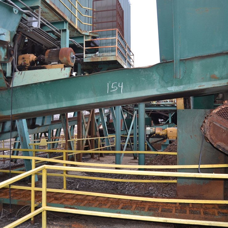 82' INCLINE DOUBLE LADDER BACK CONVEYOR W/ BOTTOM RETURN NO DRIVE