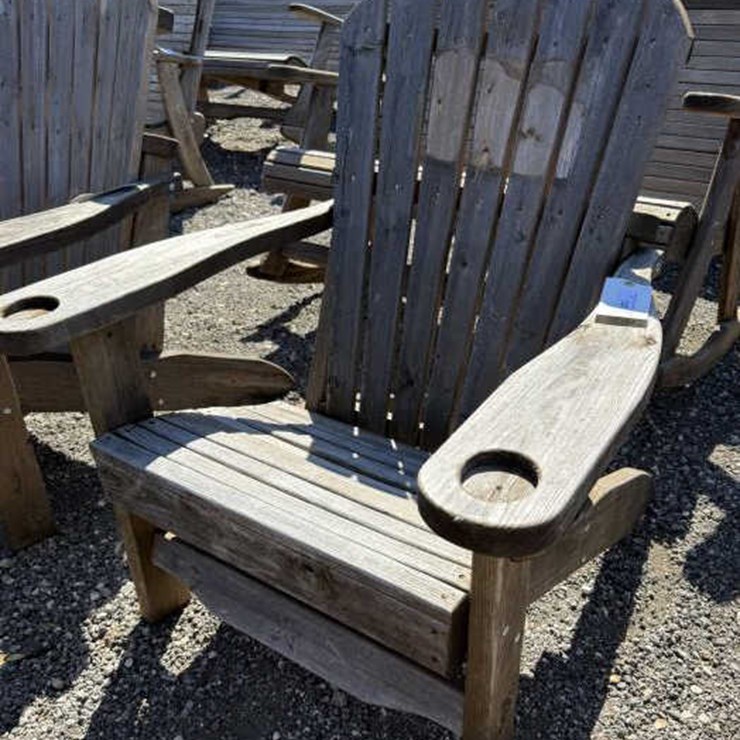 #147 • Wooden Patio Adirondack Chair