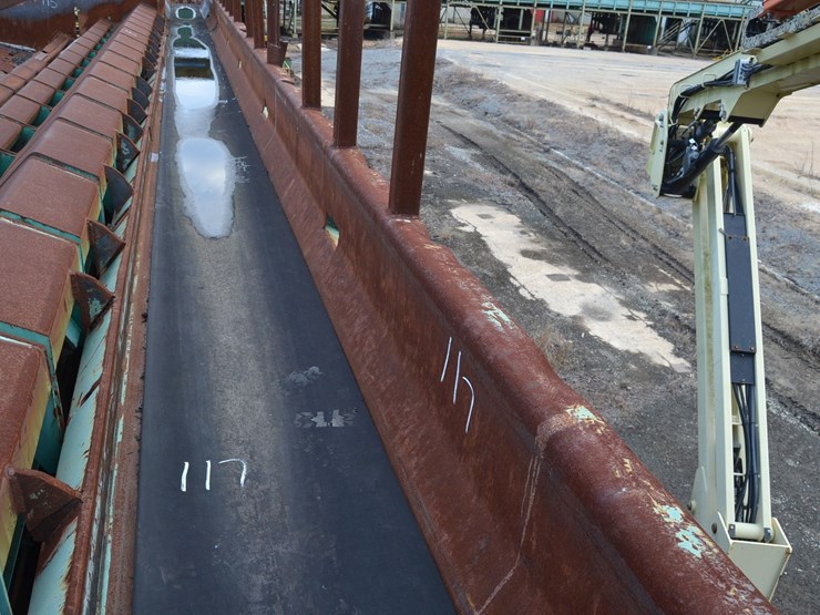 30"x78'-log-belt-conveyor-w/-back-stops-w/-steel-support-no-dirve-image-3