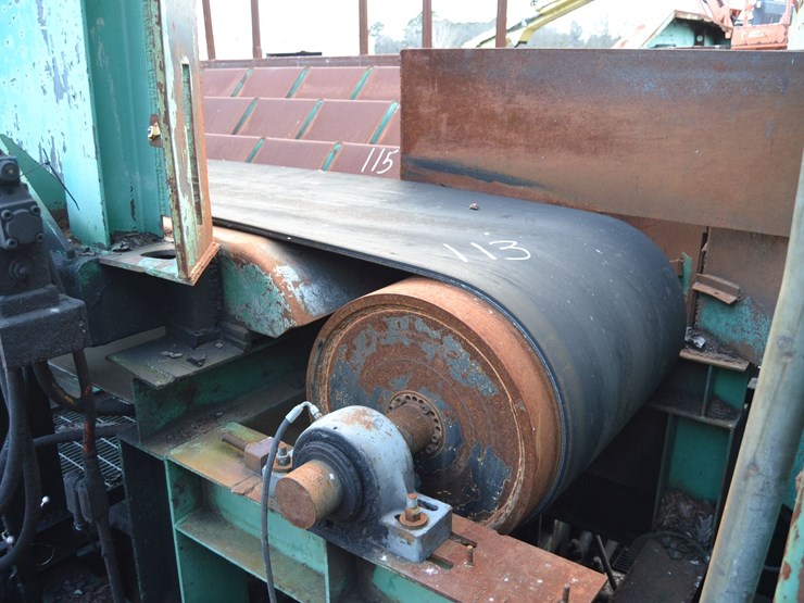 34"x64'-out-feed-belt-w-8-arm-sweep-kickers-w/-steel-support-no-drive-image-4