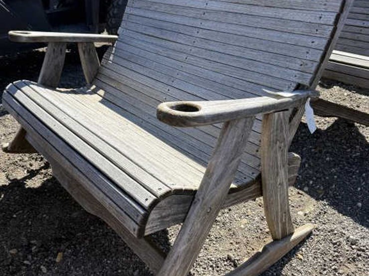 #134-•-wooden-patio-rocker-love-seat-image-1
