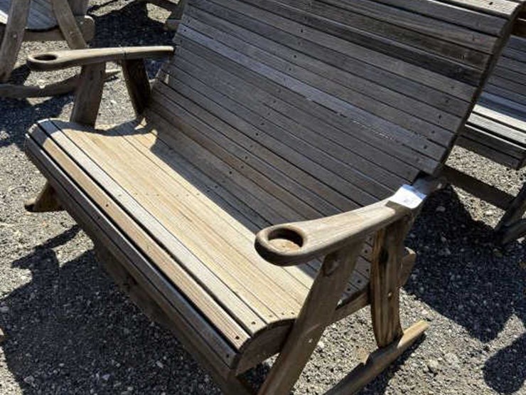 #146-•-wooden-patio-rocker-love-seat-image-1