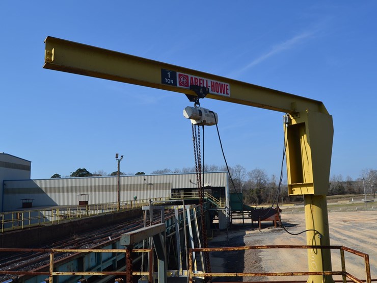 abell-howe-1-ton-hoist-w/-electric-winch-image-1