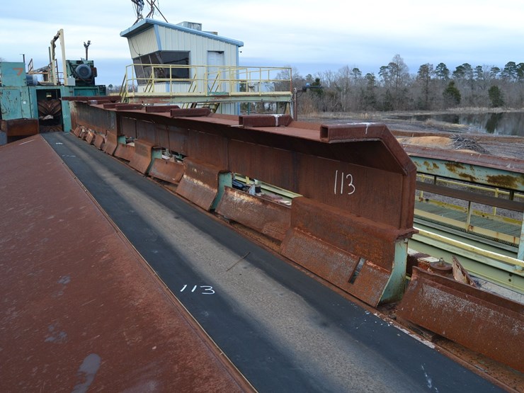 34"x64'-out-feed-belt-w-8-arm-sweep-kickers-w/-steel-support-no-drive-image-2