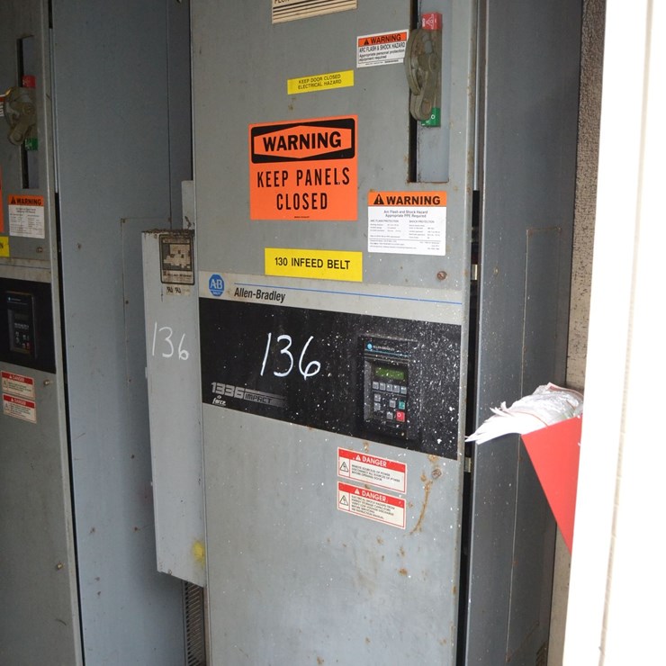 ALLEN BRADLEY 75HP FLUX VECTOR DRIVE STARTER W/ DISCONNECT