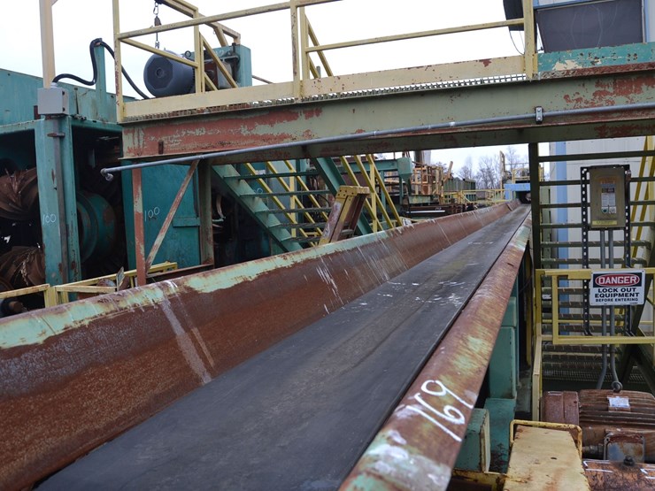 24"x120'-belt-log-conveyor-w-4-arm-log-sweep-no-drive-image-8