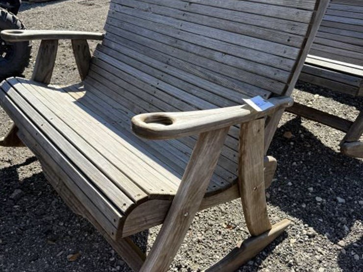 #135-•-wooden-patio-rocker-love-seat-image-1