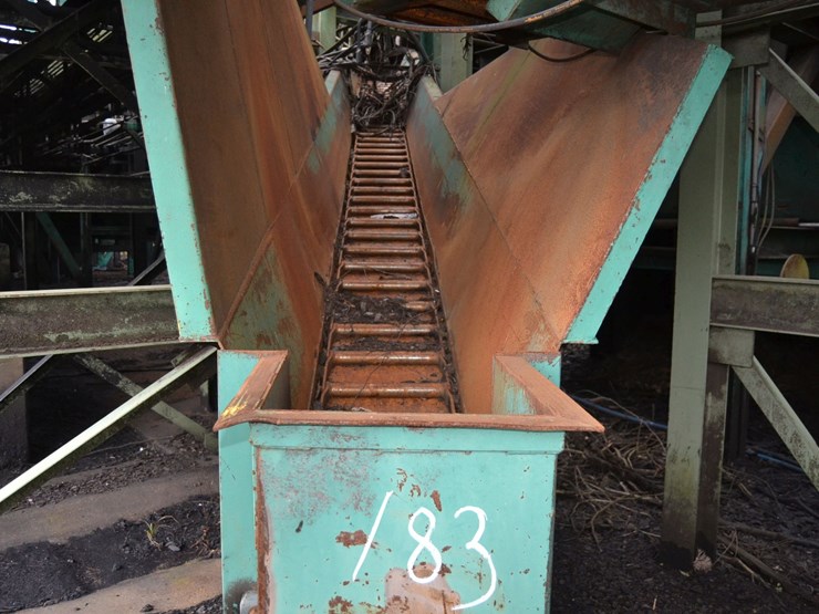 28'-all-steel-incline-waste-conveyor-w/-ladder-back-chain-no-drive-image-2