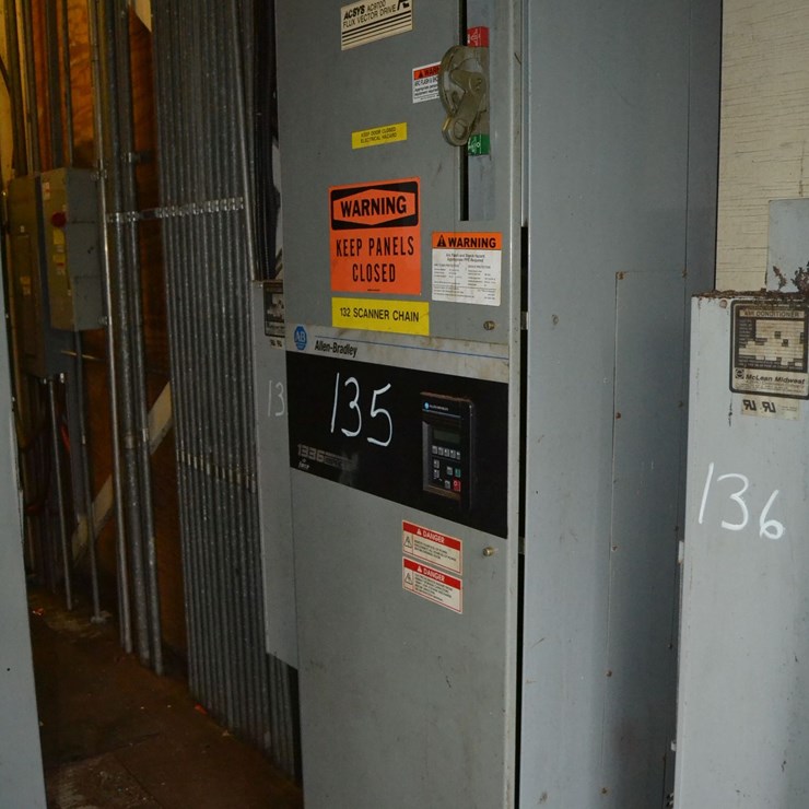 ALLEN BRADLEY 100HP FLUX VECTOR DRIVE STARTER W/ DISCONNECT