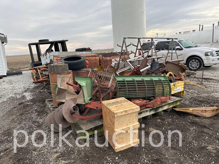 contents-of-scrap-pile---barrels,-racks,-shelving,-etc-(wf)-image-1