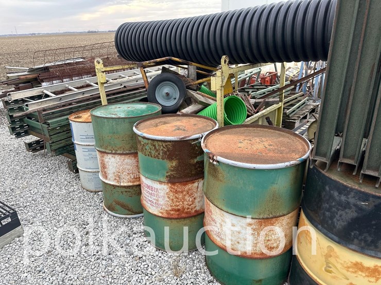 contents-of-scrap-pile---barrels,-racks,-shelving,-etc-(wf)-image-4