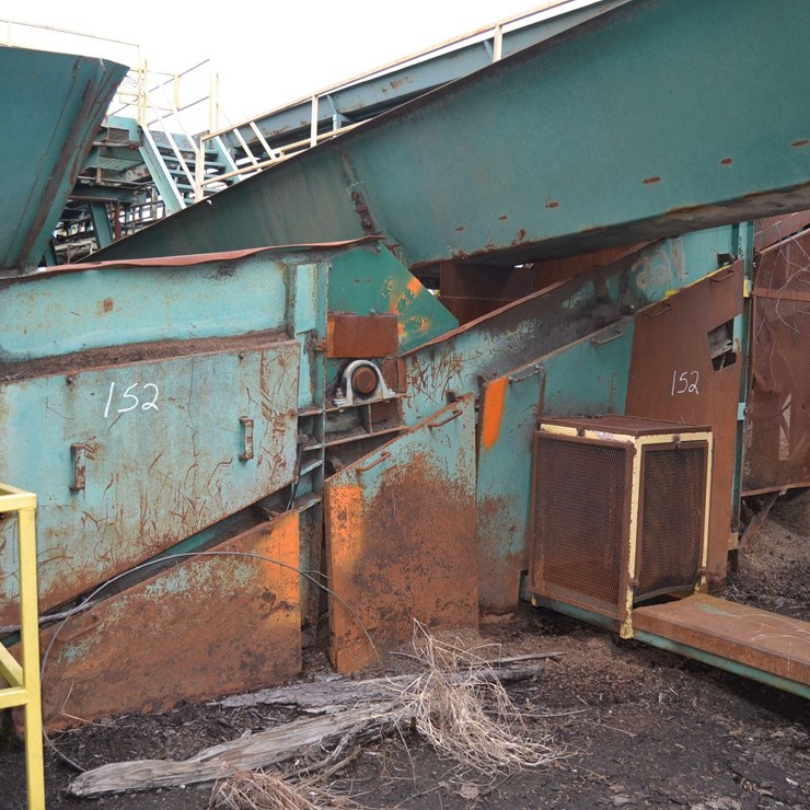 24"X75' INCLINE BELT WASTE CONVEYOR NO DRIVE