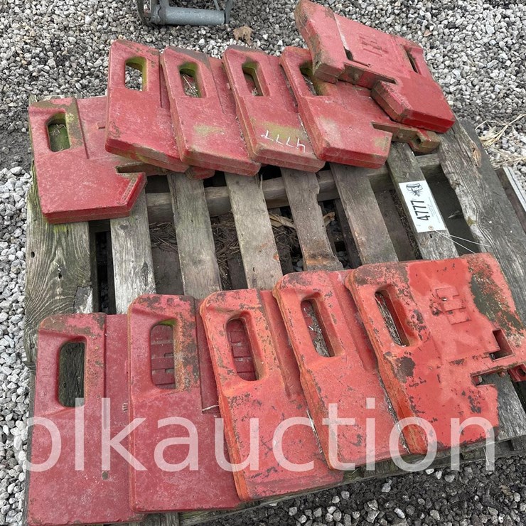 (11) IH SUITCASE WEIGHTS (SOLD x $) (WF)