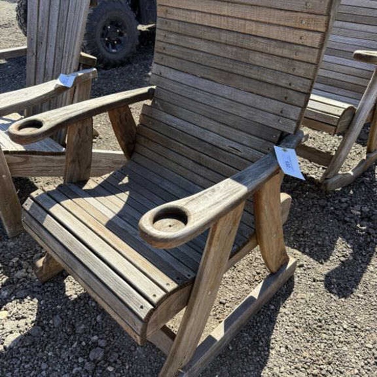 #132 • Wooden Patio Adirondack Chair