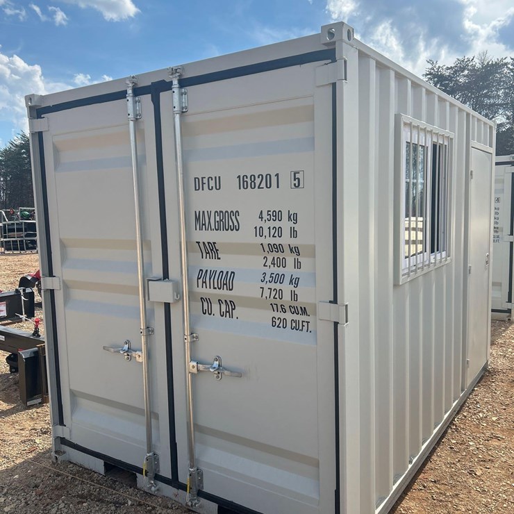 10FT L x 8FT 3IN H OFFICE/STORAGE CONTAINER