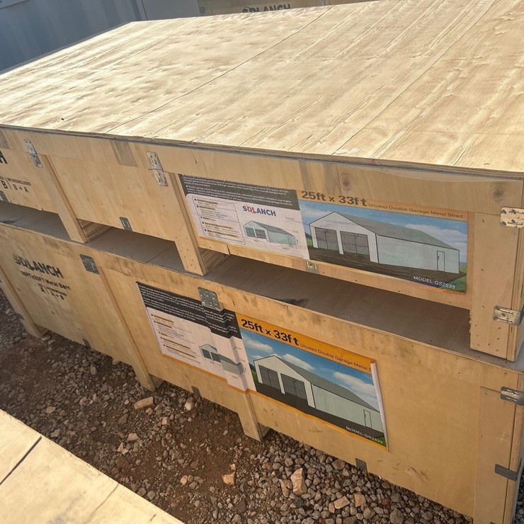 SDLANCH SDLC2533FT ALL STEEL DOUBLE GARAGE METAL SHED