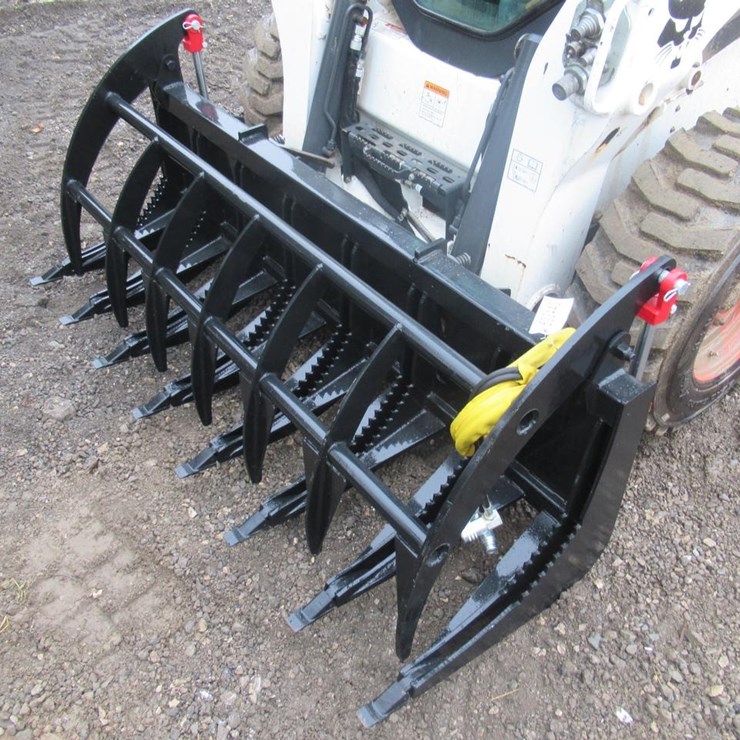Wildcat 78" Skid Steer Root Rake Grapple