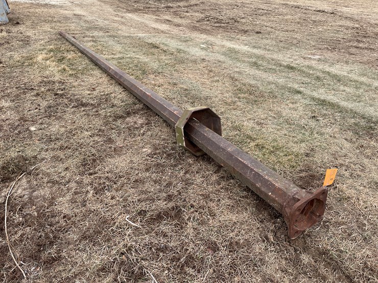 #4242-•-steel-vintage-gas-station-sign-pole-image-1