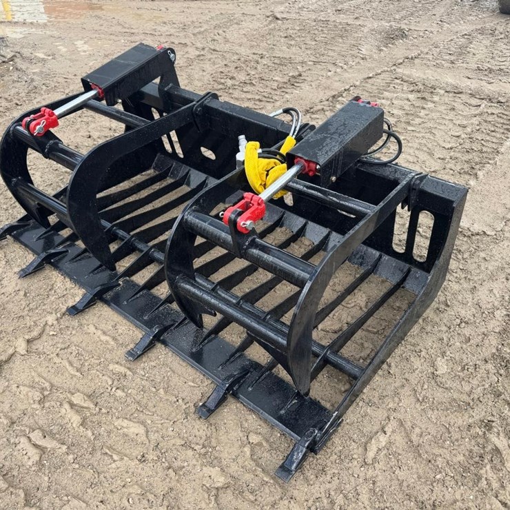 Wildcat 72" Skid Steer Skeleton Grapple with Teeth
