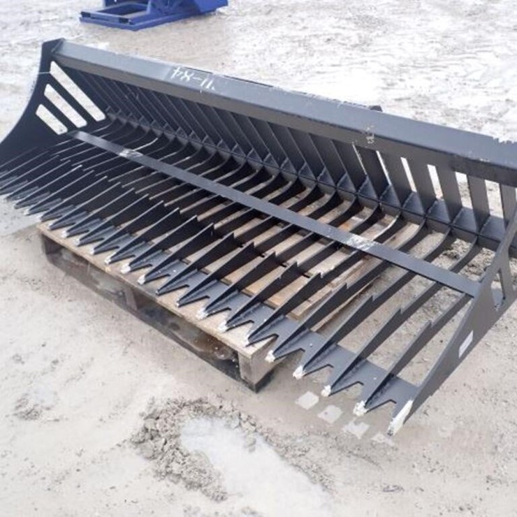 UNUSED Great Bear 84 In. Skid Steer Rock Bucket