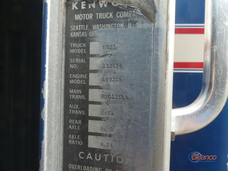 1973-kenworth-w925a-truck-tractor,-s/n-133656:-1693-ta-cat,-425hp,-18-sp.,-4:11-rears,-air-ride,-wet-kit-image-19