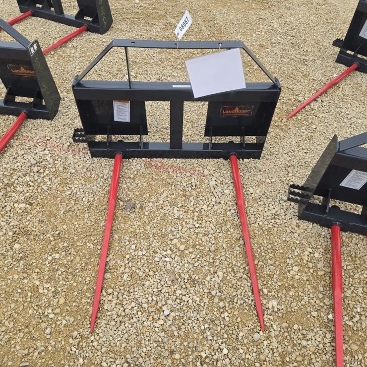#8087 • NEW LANDHONOR SKID STEER BALE SPEAR