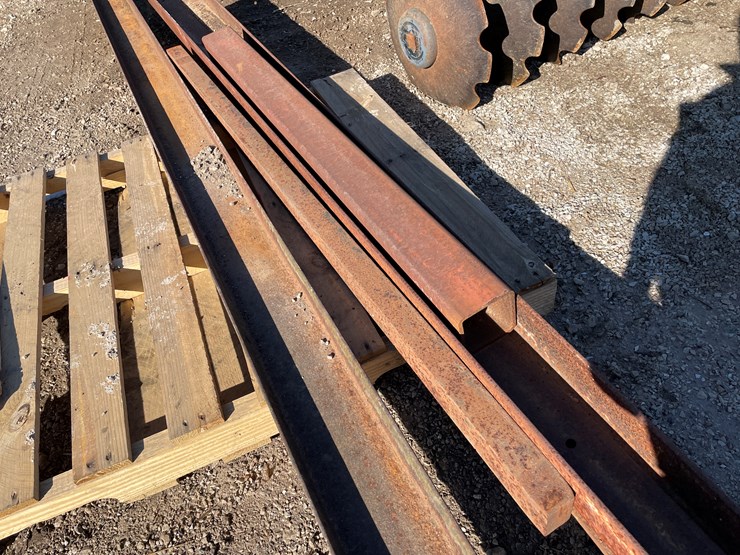 #6078-•-pallet-of-assorted-steel-beams-image-4