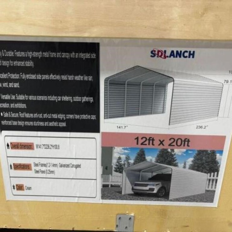 UNUSED 2025 SDLANCH SDLC1220 High-End Carport