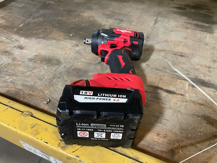 #2306-•-milwaukee-compatible-18-volt-cordless-1/2"-impact-and-8ah-battery-(pr11)-image-7