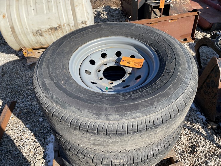 #6104-•-set-of-(4)-trailer-tires-on-8-bolt-rims-image-2