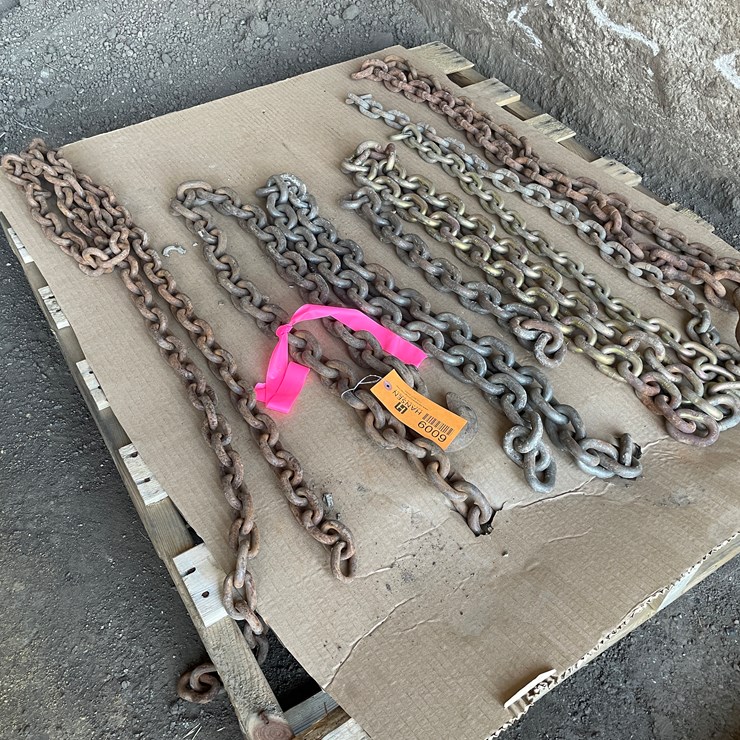 #6009 • Pallet of Various Size Chain