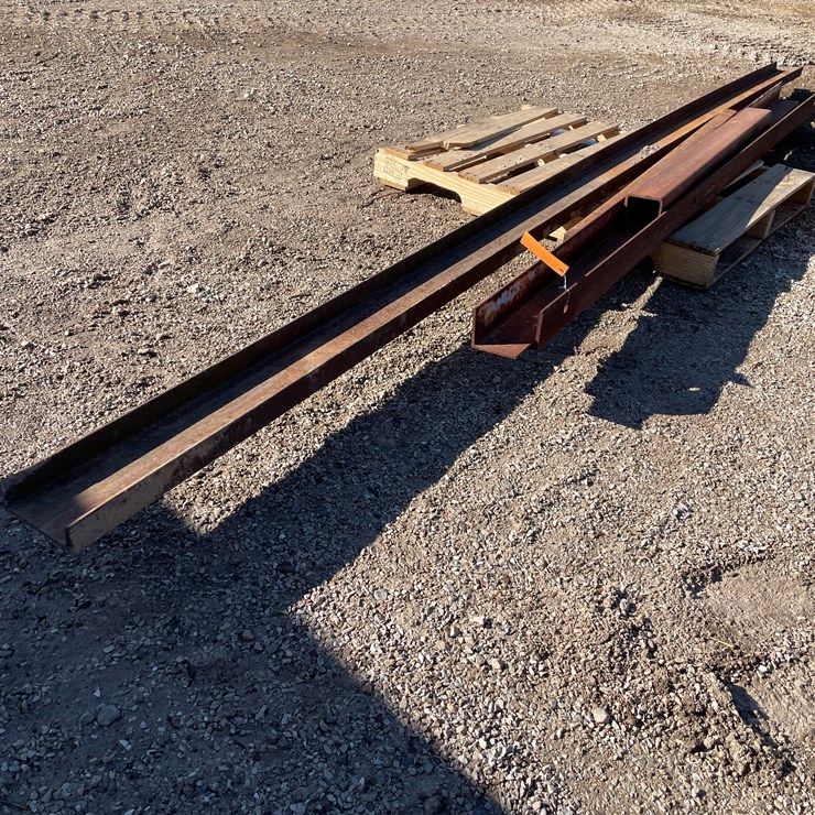 #6078 • Pallet of Assorted Steel beams