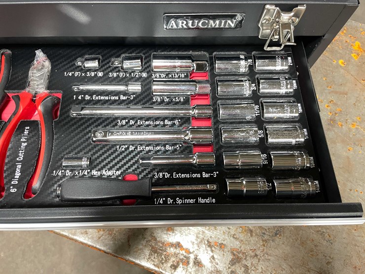 #2314-•-new-438-piece-mechanics-tool-set-in-3-drawer-tool-box-(cw)-image-6
