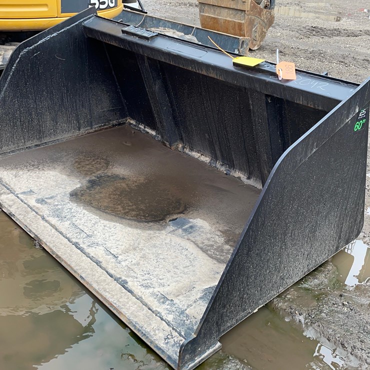 Tag #186, New ES 60" bucket for skid loader