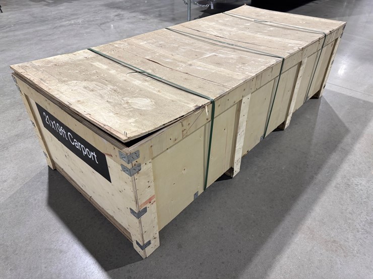 #38201-•-unused-21’x19’-double-garage-metal-shed-inv#-38201-image-3