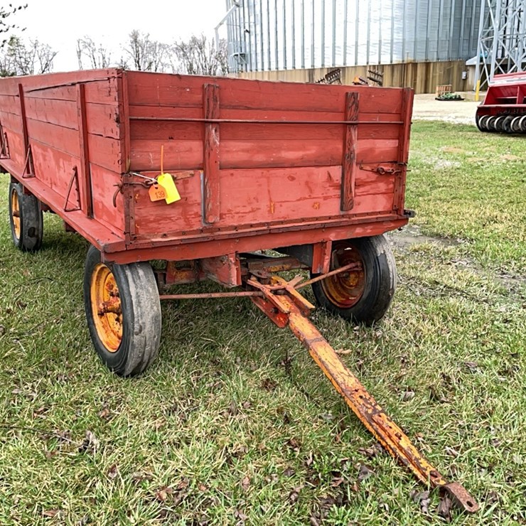 Tag #139, 14' flat rack wagon