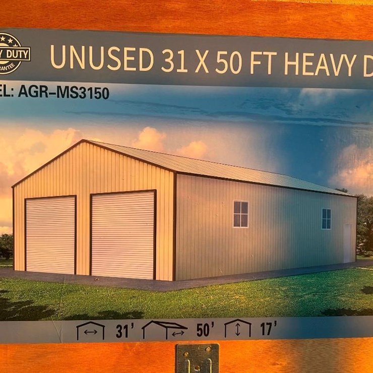 #4100 • 31' x 50' Heavy Duty Metal Storage Building