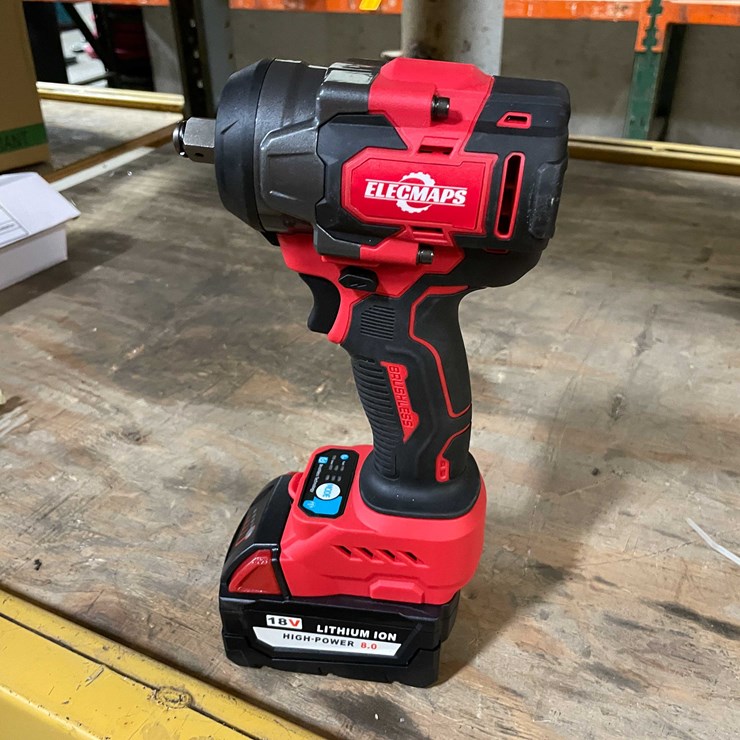 #2306 • Milwaukee Compatible 18 Volt Cordless 1/2" Impact and 8ah Battery (PR11)